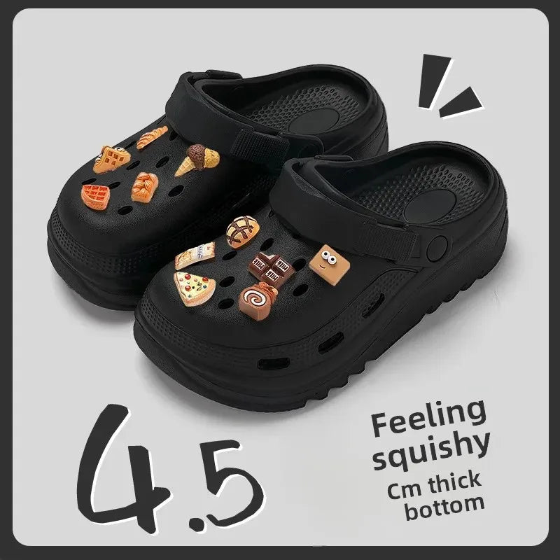 EVA Cartoon Thick Bottom Clog Shoes Women's Style Hot Sale Of The Season New Summer Fashion Outdoor Wear Heightening Beach Head