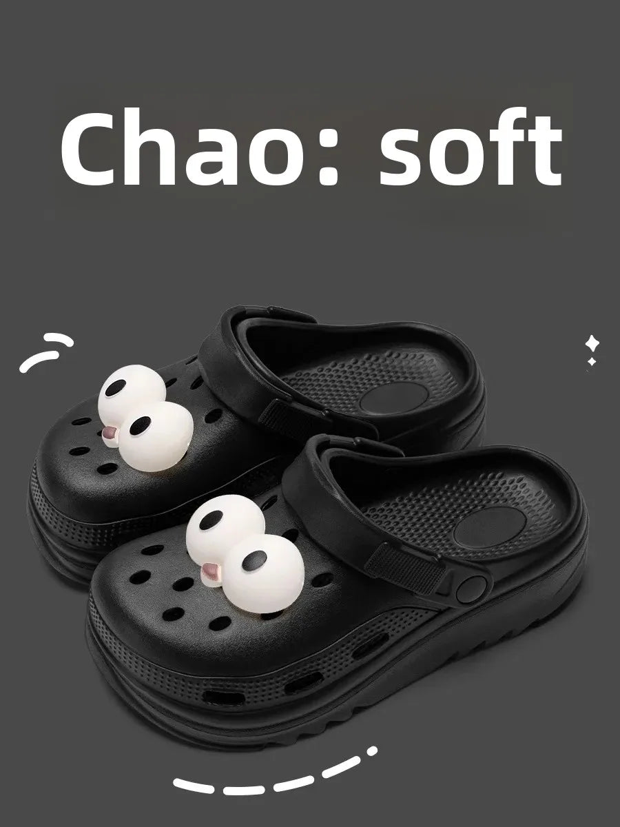 EVA Cartoon Thick Bottom Clog Shoes Women's Style Hot Sale Of The Season New Summer Fashion Outdoor Wear Heightening Beach Head
