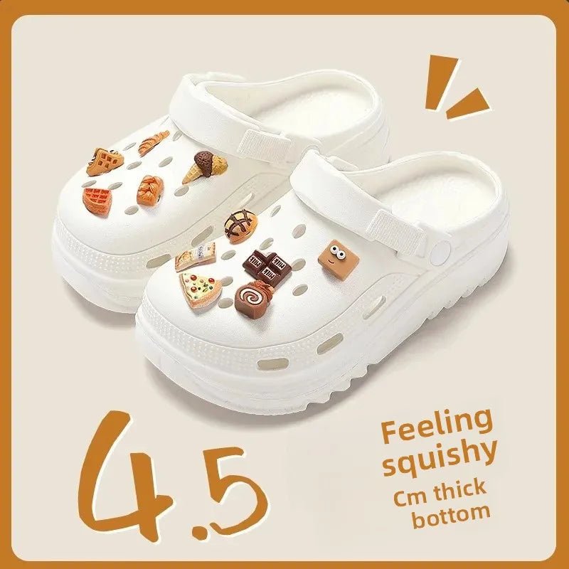 EVA Cartoon Thick Bottom Clog Shoes Women's Style Hot Sale Of The Season New Summer Fashion Outdoor Wear Heightening Beach Head