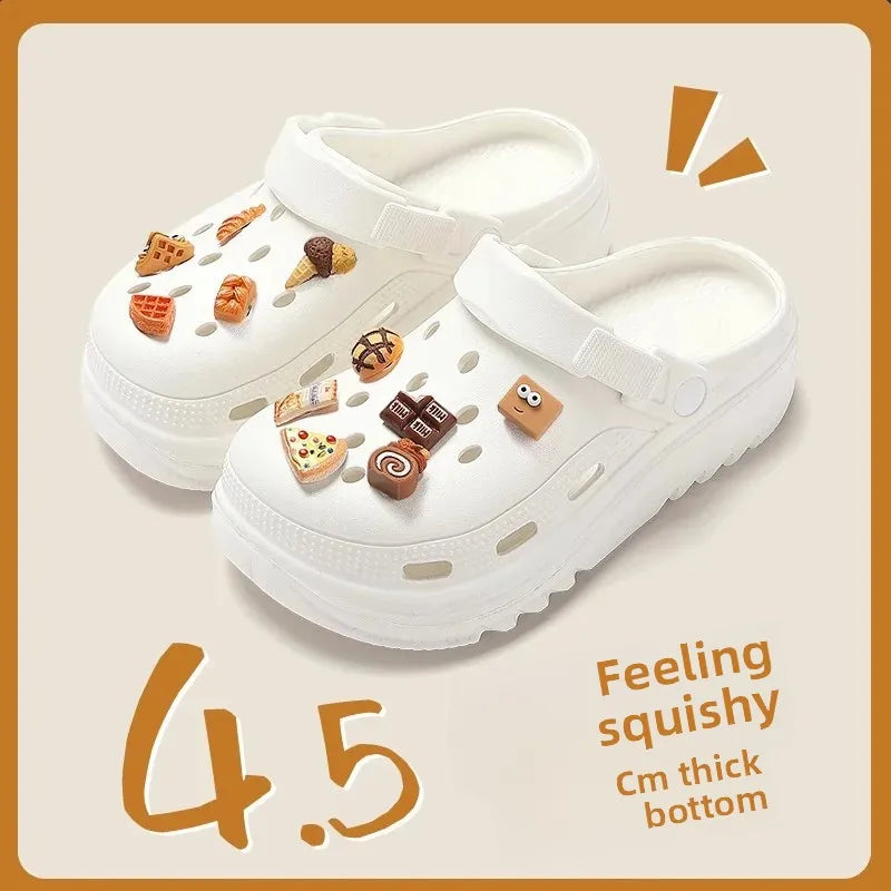 EVA Cartoon Thick Bottom Clog Shoes Women's Style Hot Sale Of The Season New Summer Fashion Outdoor Wear Heightening Beach Head