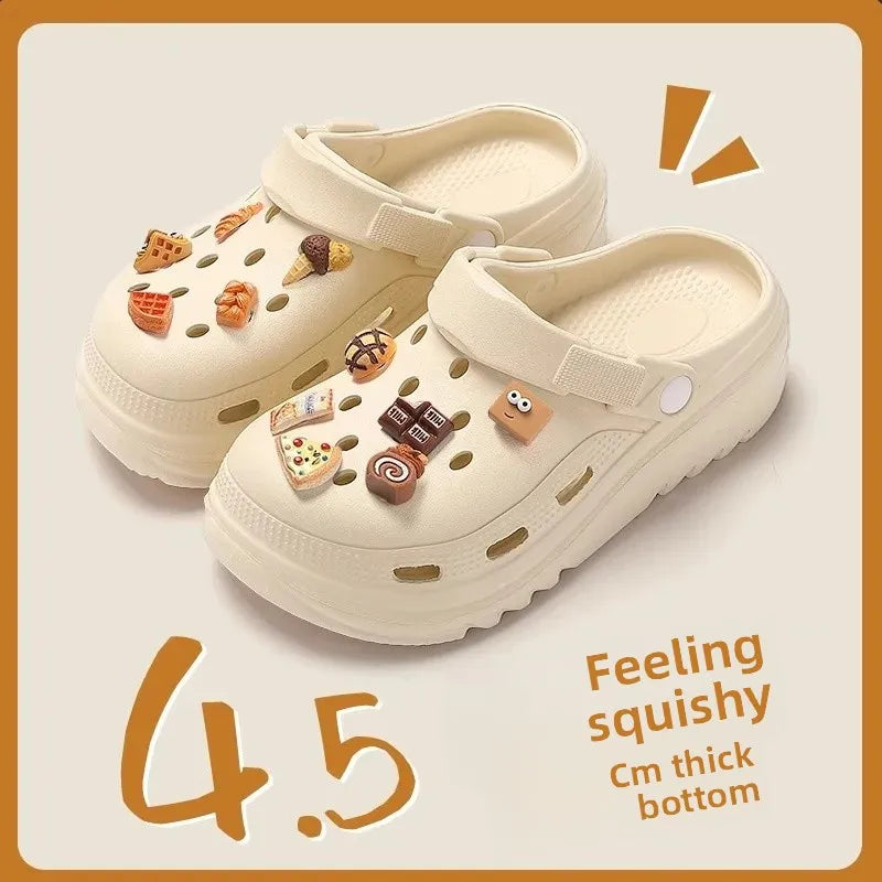 EVA Cartoon Thick Bottom Clog Shoes Women's Style Hot Sale Of The Season New Summer Fashion Outdoor Wear Heightening Beach Head